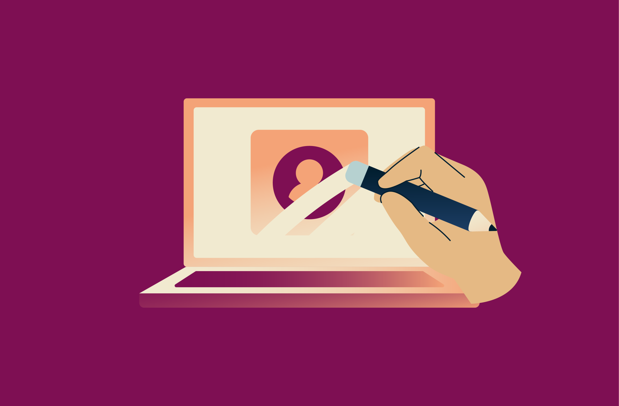 illustration how to delete yourself from the internet