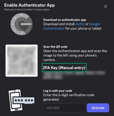 How to enable two-factor authentication on Discord.