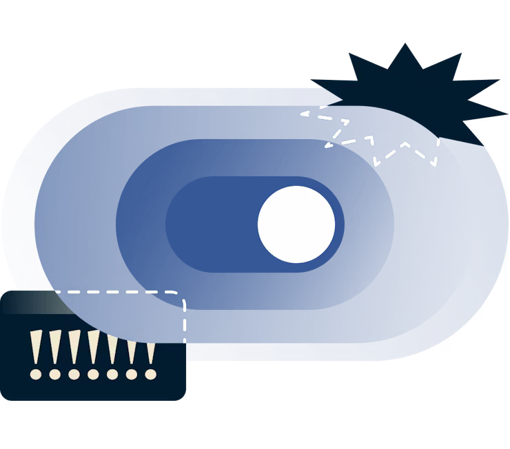 Toggle on blockers to block ads or explicit content (adult sites).