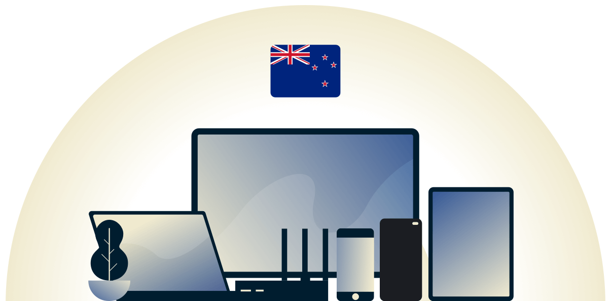 New Zealand VPN protecting a variety of devices.