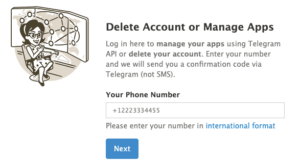 Telegramを削除してもよろしいですか？