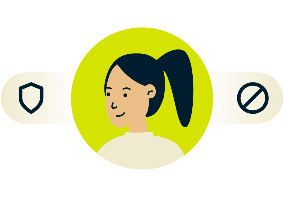 algemene geavanceerde bescherming van volwassen site blocker illustratie