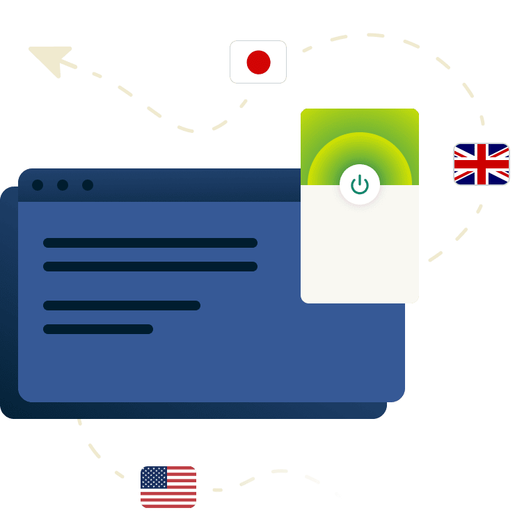 Браузерное расширение ExpressVPN как интерфейс управления подключением.